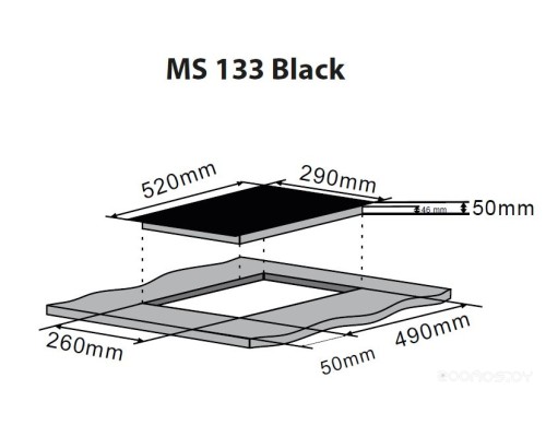 Варочная панель ZorG Technology MS 133 (черный)