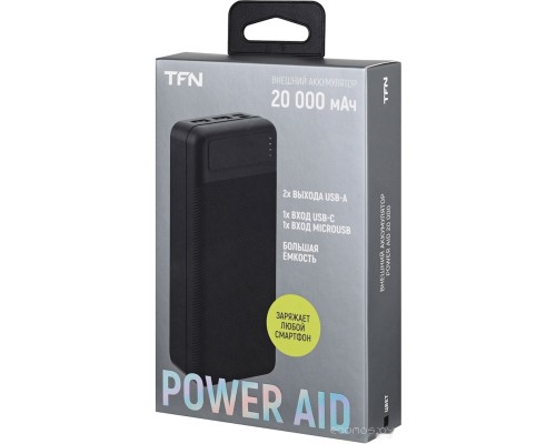 Портативное зарядное устройство TFN PowerAid 20 20000mAh (черный)