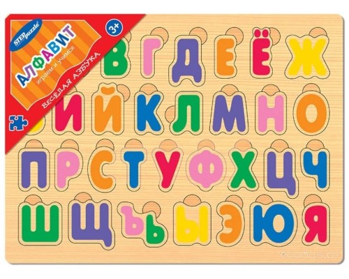 Развивающая игра Step Puzzle Веселая азбука. Алфавит / 89004