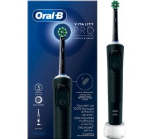 Электрическая зубная щетка Oral-B Vitality Pro D103.413.3 Cross Action Protect X Clean Black 4210201427100 (черный)