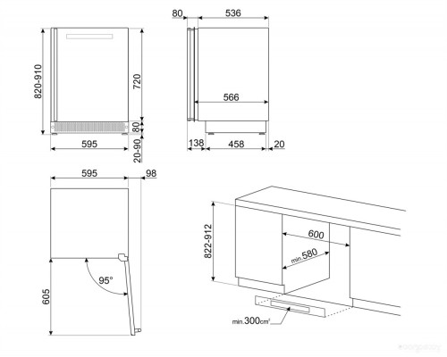 Винный шкаф Smeg CVI638RN3