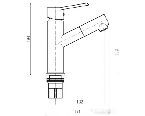 Смеситель Plstart PL4009-7 (черный)