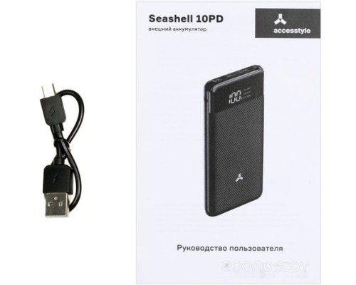 Портативное зарядное устройство AccesStyle Seashell 10PD (черный)