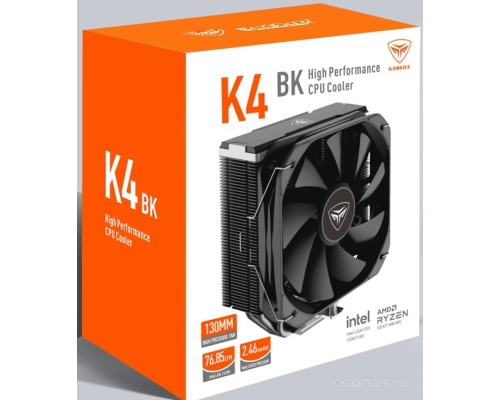 Кулер для процессора PCcooler K4 (черный)