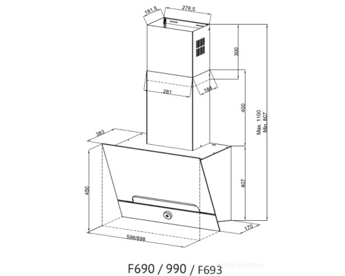 Вытяжка Kuppersberg F 693 W