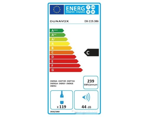 Винный шкаф Dunavox DX-119.386DSS