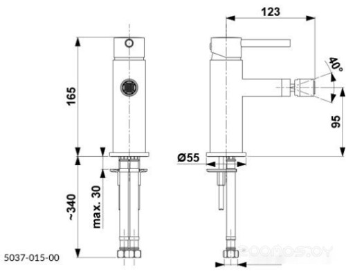 Смеситель Armatura Moza 5037-015-00