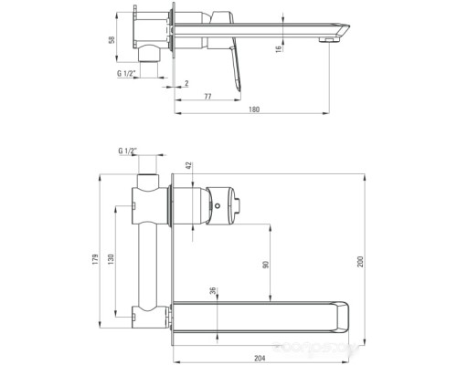 Смеситель Deante Arnika BQA Z54L