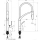 Смеситель Rubineta Ultima-50 (BK/RG) UL500638