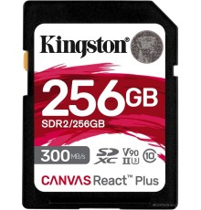 Карта памяти Kingston Canvas React Plus SDXC 256GB