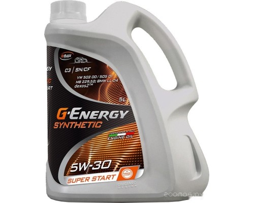 Моторное масло G-Energy Synthetic Super Start 5W-30 5л