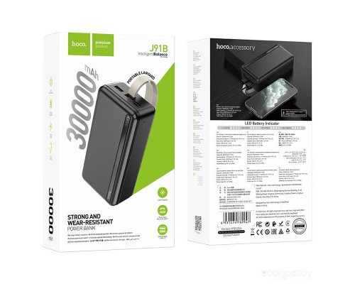 Портативное зарядное устройство Hoco J91B 30000mAh (черный)