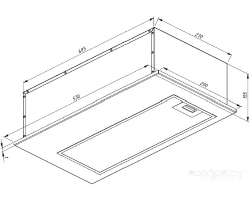 Вытяжка AKPO Mio 60 WK-12 (нержавеющая сталь)