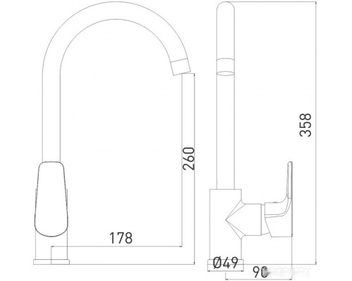 Смеситель Gross Aqua Evo 3243297C-B02