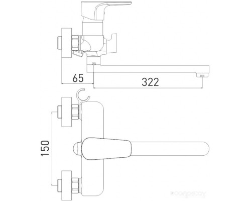 Смеситель Gross Aqua Evo 7121297C-35L(F)