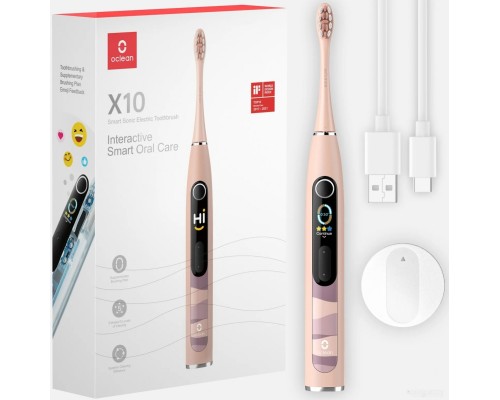 Электрическая зубная щетка Oclean X10 Smart Electric Toothbrush (розовый)