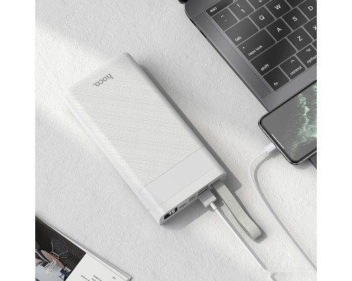 Портативное зарядное устройство Hoco J73 Powerful 30000mAh (белый)