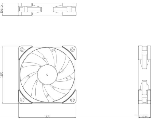 Набор вентиляторов Thermalright TL-C12W-S X3