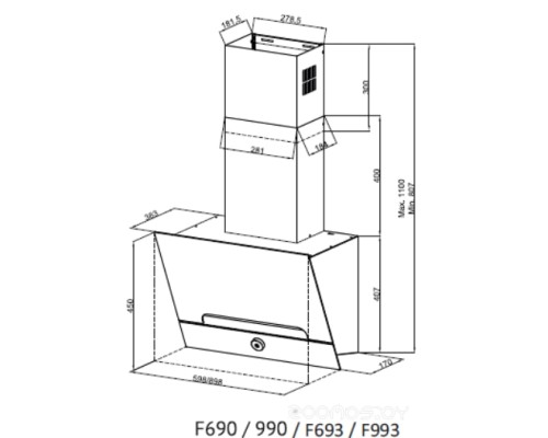 Вытяжка Kuppersberg F 993 W