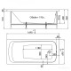 Ванна 1AcReal Gamma 170x70 (с ножками)
