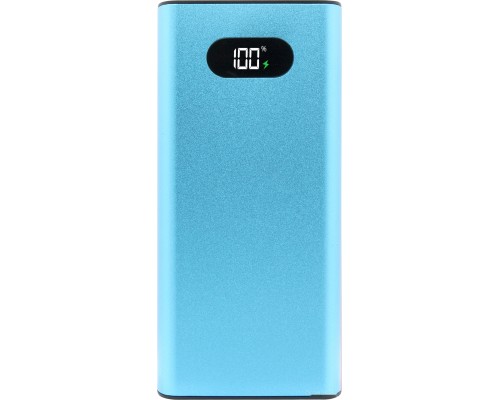 Портативное зарядное устройство TFN Blaze LCD PD 20000mAh (голубой)