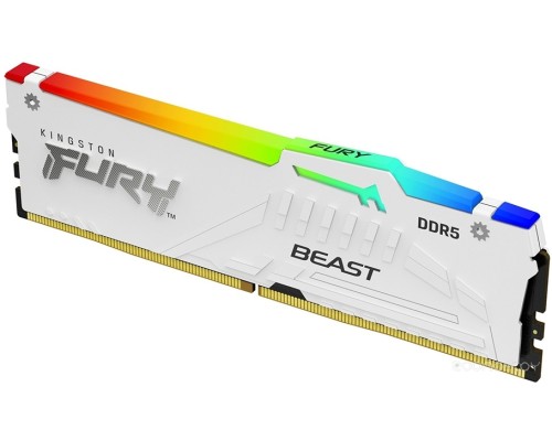 Модуль памяти Kingston FURY Beast White RGB XMP KF552C40BWA-16