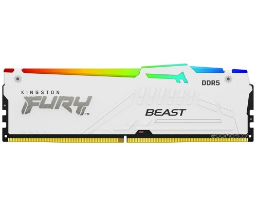 Модуль памяти Kingston FURY Beast White RGB XMP KF552C40BWA-16