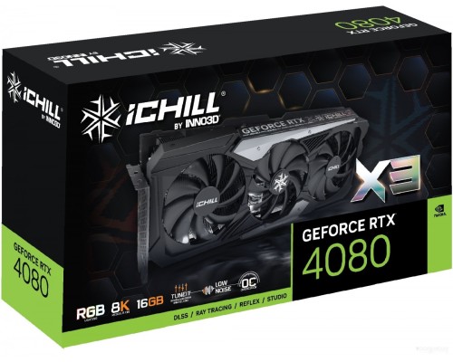 Видеокарта Inno3D GeForce RTX 4080 16GB iChill X3 C40803-166XX-187049H