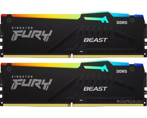 Модуль памяти Kingston FURY Beast RGB 2x16ГБ DDR5 6000 МГц KF560C36BBEAK2-32