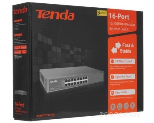 Коммутатор Tenda TEF1016D