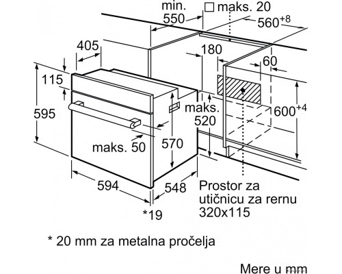 Духовой шкаф Bosch Serie 2 HBF153EB0