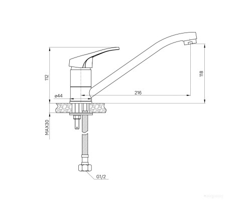 Смеситель Milardo Meal M06SBR0M05