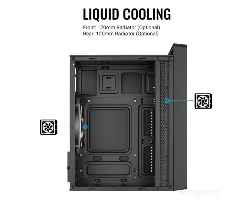 Корпус Aerocool CS-109-G-BK-v1