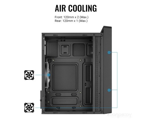 Корпус Aerocool CS-109-G-BK-v1