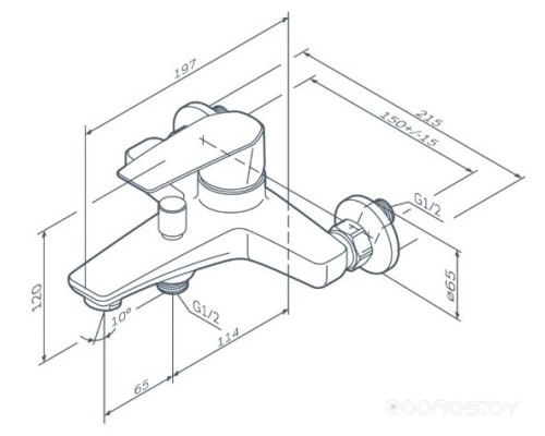 Смеситель Am.Pm Gem F90A10022