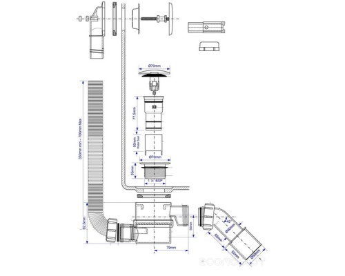 Сифон McAlpine HC2600CLMB