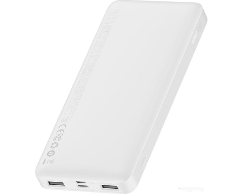 Портативное зарядное устройство Baseus Bipow Digital Display 15W 10000mAh (белый)