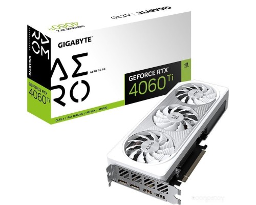 Видеокарта Gigabyte GeForce RTX 4060 Ti Aero OC 8G GV-N406TAERO OC-8GD