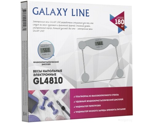 Напольные весы Galaxy Line GL4810 (серебристый)