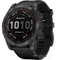 Умные часы Garmin Fenix 7X Sapphire Solar 51 мм (серый карбон/черный)