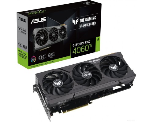 Видеокарта Asus TUF Gaming GeForce RTX 4060 Ti OC Edition 8GB GDDR6 TUF-RTX4060TI-O8G-GAMING