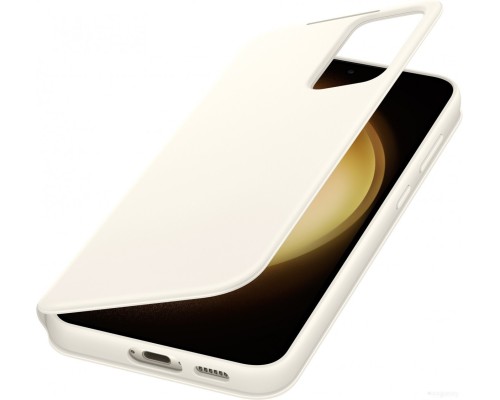 Чехол Samsung Smart View Wallet Case S23+ (кремовый)