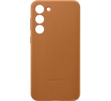 Чехол Samsung Leather Case S23+ (песочно-бежевый)