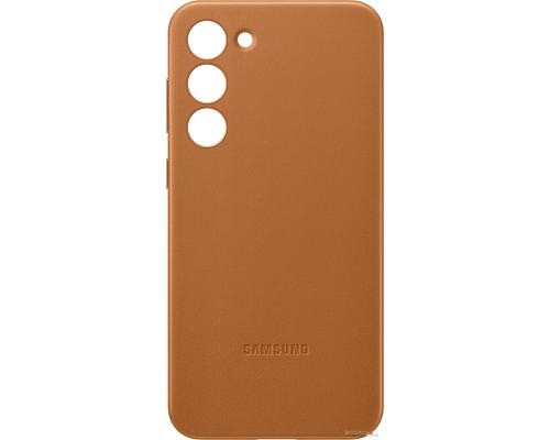 Чехол Samsung Leather Case S23+ (песочно-бежевый)