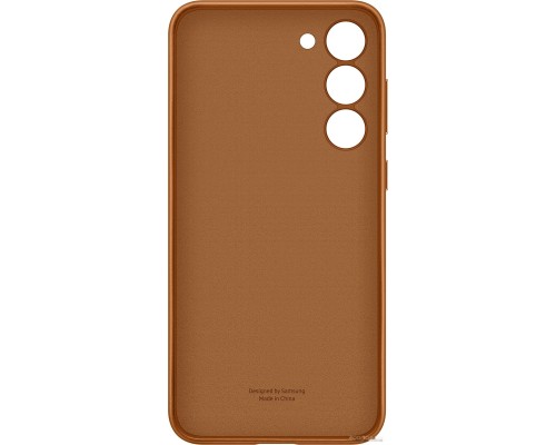 Чехол Samsung Leather Case S23+ (песочно-бежевый)