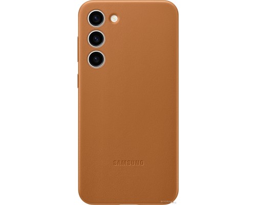 Чехол Samsung Leather Case S23+ (песочно-бежевый)