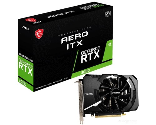 Видеокарта MSI GeForce RTX 3050 Aero ITX 8G OCV2