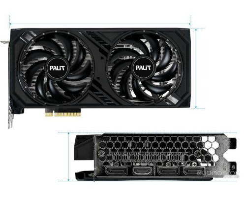 Видеокарта PALIT GeForce RTX 4060 Dual NE64060019P1-1070D