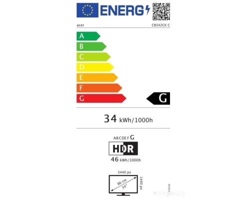 Монитор Acer CB342CKCsmiiphuzx