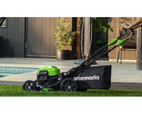 Аккумуляторная газонокосилка Greenworks GD40LM46SPK4 (2506807UB)